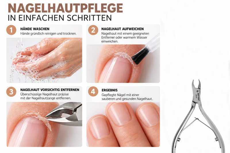 Nagelhautzange 2 mm – Präzise Hautzange für Maniküre & Pediküre
